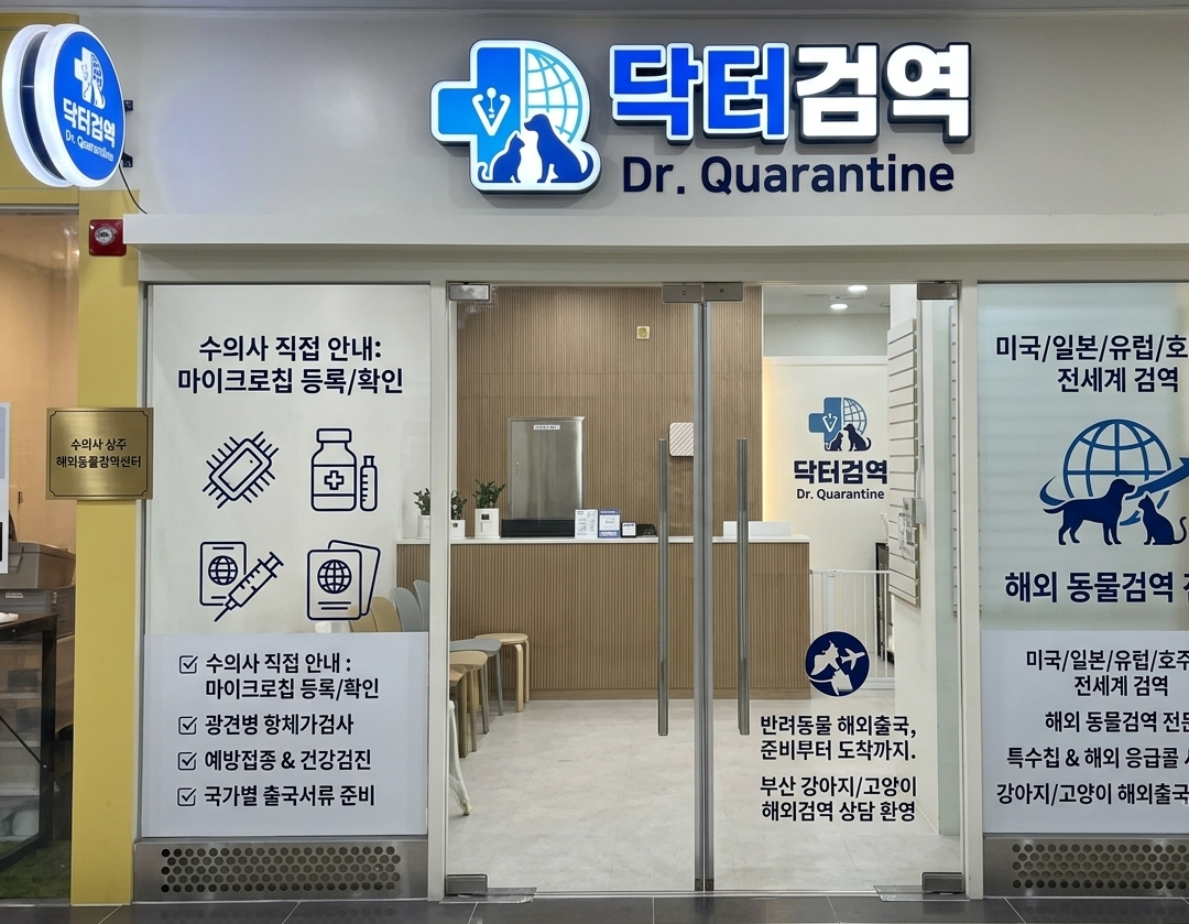 닥터검역 부산해외동물검역센터 실제 매장